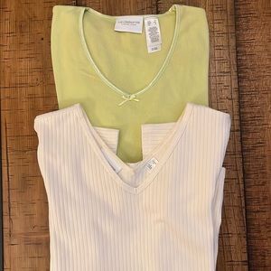 Lot two Vintage Liz Claiborne short sleeve shirts size small